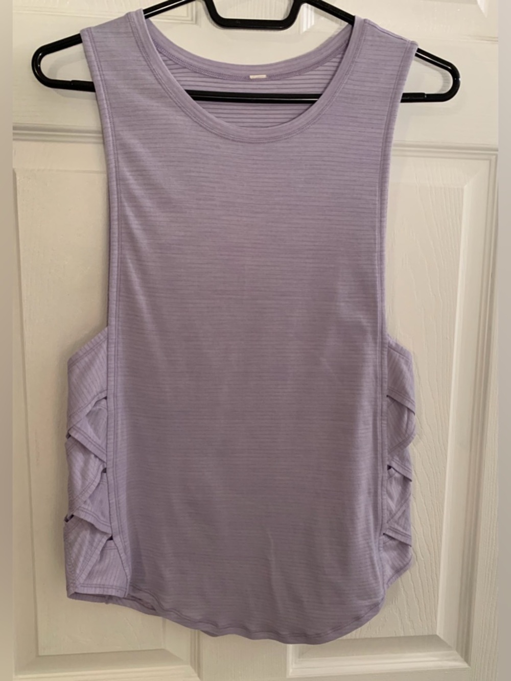 Lululemon Var-City Muscle Tank Top • Heathered Lilac • Braided Side Details - Picture 3 of 11